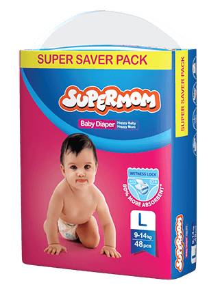 Supermom Baby Diaper Belt Style L (8-14kg)-40 Pads