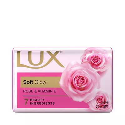 Lux Soap Bar Soft Glow (Rose Color) 150 gram