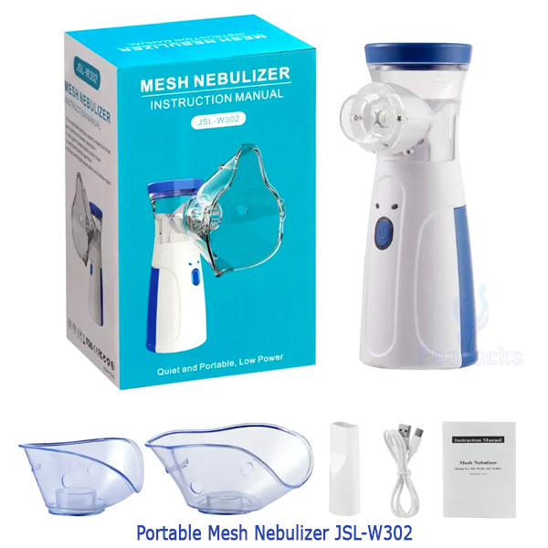 Portable Mesh Nebulizer (Steam Inhaler for Adults and Kids) Model: JSL-W302