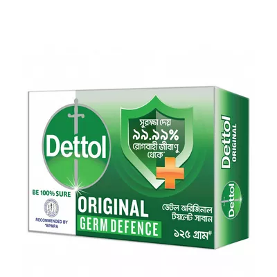 Dettol Soap Bar (Original Germ Defense) - Green Color Pack 125 Gram
