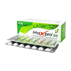 Maxpro 20 (20mg Capsule) , Generic: Esomeprazole Magnesium Trihydrate