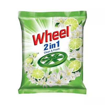 Wheel Washing Powder 2 in 1 Clean & Fresh 1 Kg
