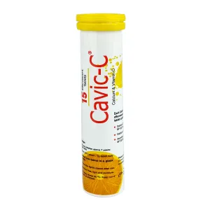 Cavic-C Tablet, Generic: Calcium Carbonate + Calcium Gluconate + Vitamin-C