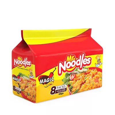 Mr. Noodles Magic Masala Easy Instant 496 gm 8 Pack