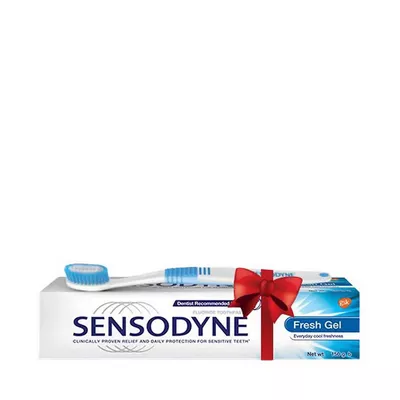Sensodyne Fresh Gel Toothpaste (With Free Brush)150 Gram