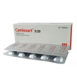 Camlosart 5/20 Tablet-(5mg+20mg) Generic Name: Amlodipine + Olmesartan Medoxomil