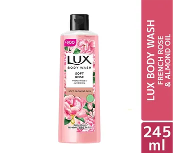 Lux Body Wash or Shower Gel (French Rose & Almond Oil)