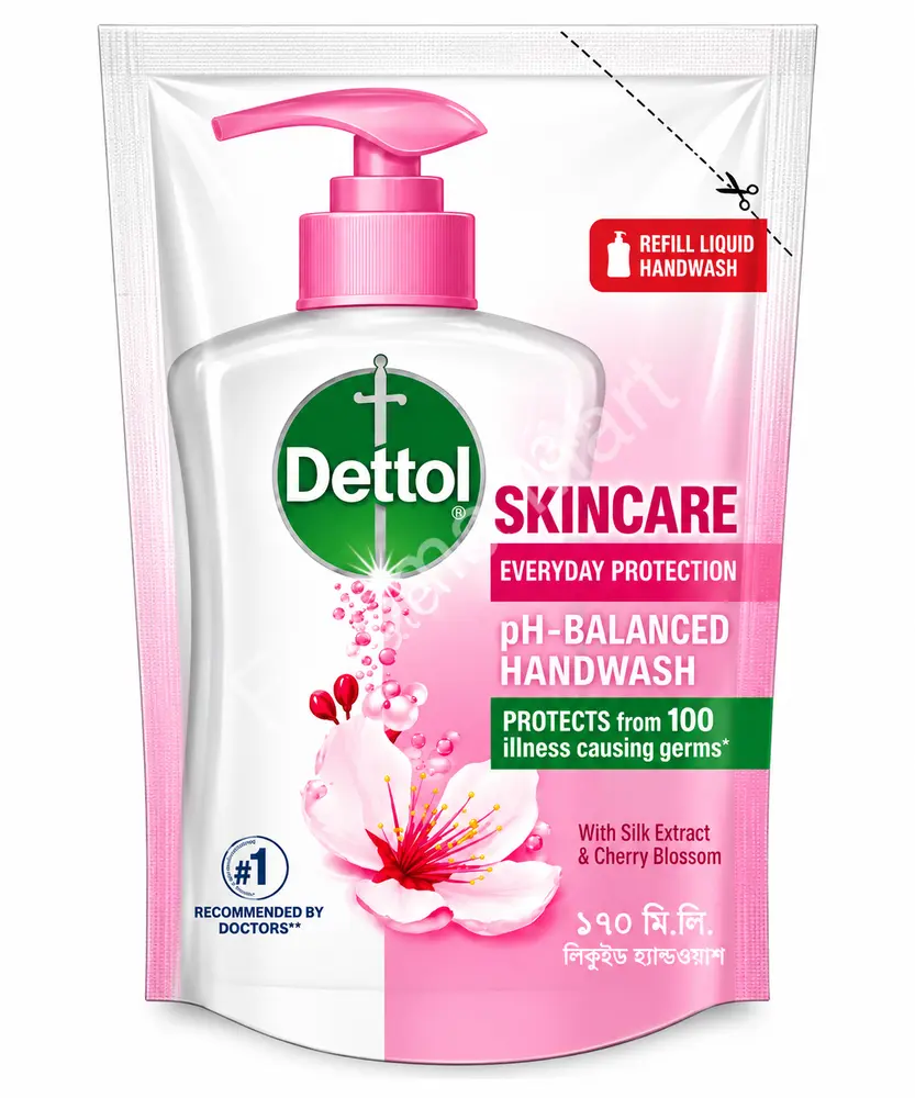 Dettol Hand Wash-Skin Care 170 ML Refil Pack