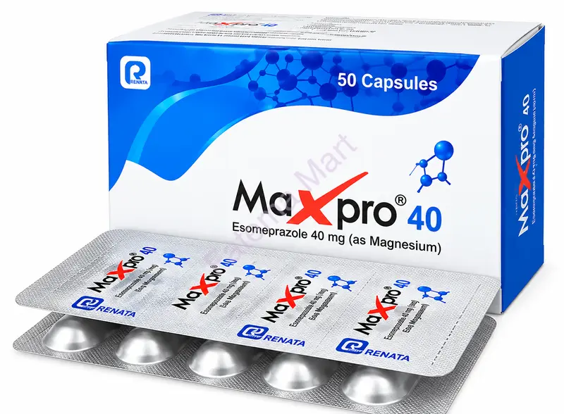 Maxpro (Esomeprazole Magnesium Trihydrate) 40 mg Capsule